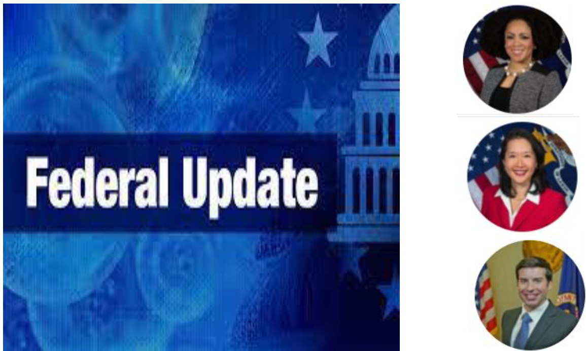 Federal Updates 2023 Cover showcasing Taryn Williams, Jenny Yang and Keith Sonderling