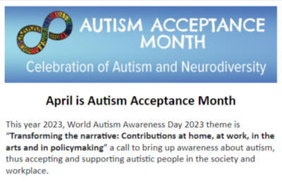 Screenshot of April 2023 Newsletter